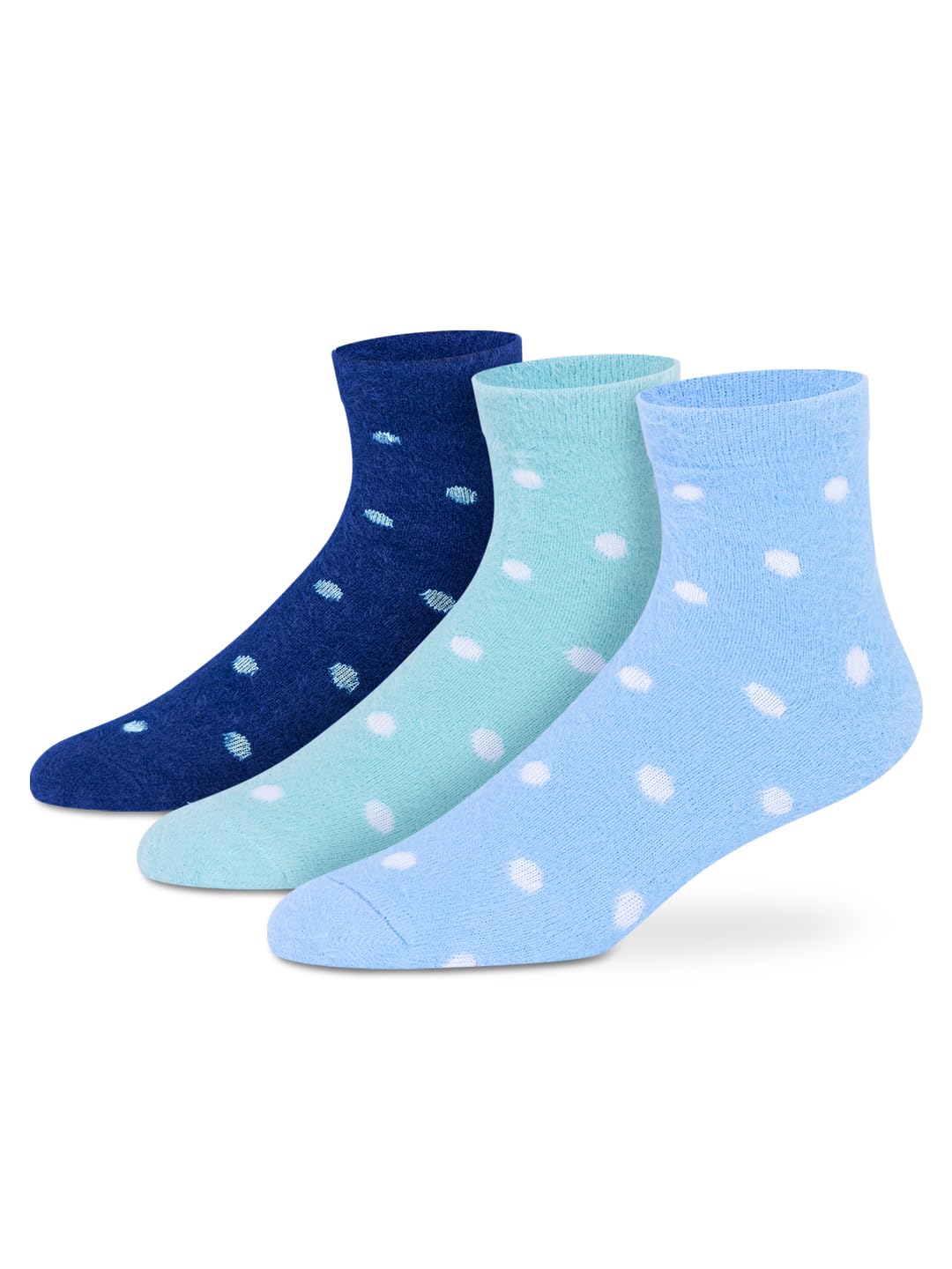 Supersox Crew Length Fuzzy Thermal Control Socks for Women, Breathable, Anti Odour & Moisture Absorbent with a Extra Durab...