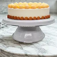 Suporte Bailarina para Bolo Nº 30 Branco – Base Giratória Profissional para Decoração de Bolos e Confeitaria