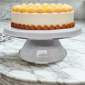 Suporte Bailarina para Bolo Nº 30 Branco – Base Giratória Profissional para Decoração de Bolos e Confeitaria