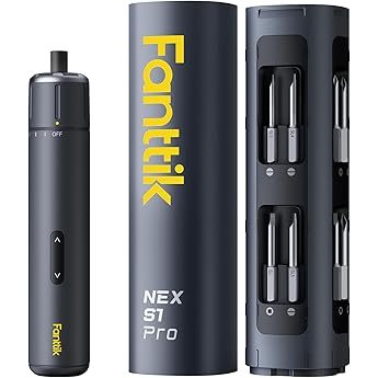 Fanttik Electric Screwdriver E1 PRO, 2 Gears Torque, Cordless, Repair Tool Set and X8 Portable Tire Inflator