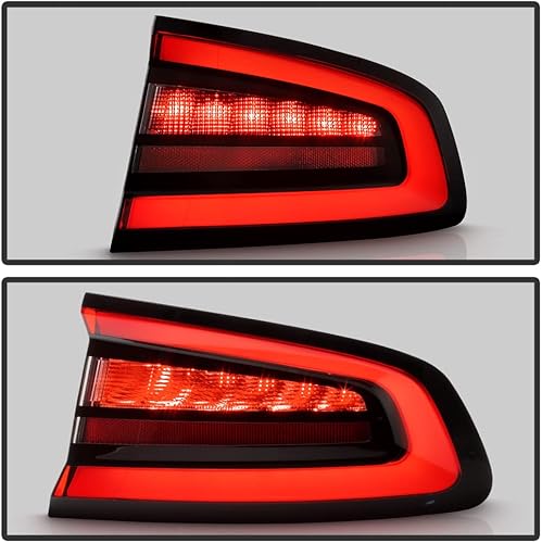 Miniatura 5 de KEEKPO - Para Dodge Charger 2015-2022 Estilo Fábrica Luz Trasera Lámpara de Freno Montada en el Cuerpo Exterior de Repuesto Lado del Pasajero