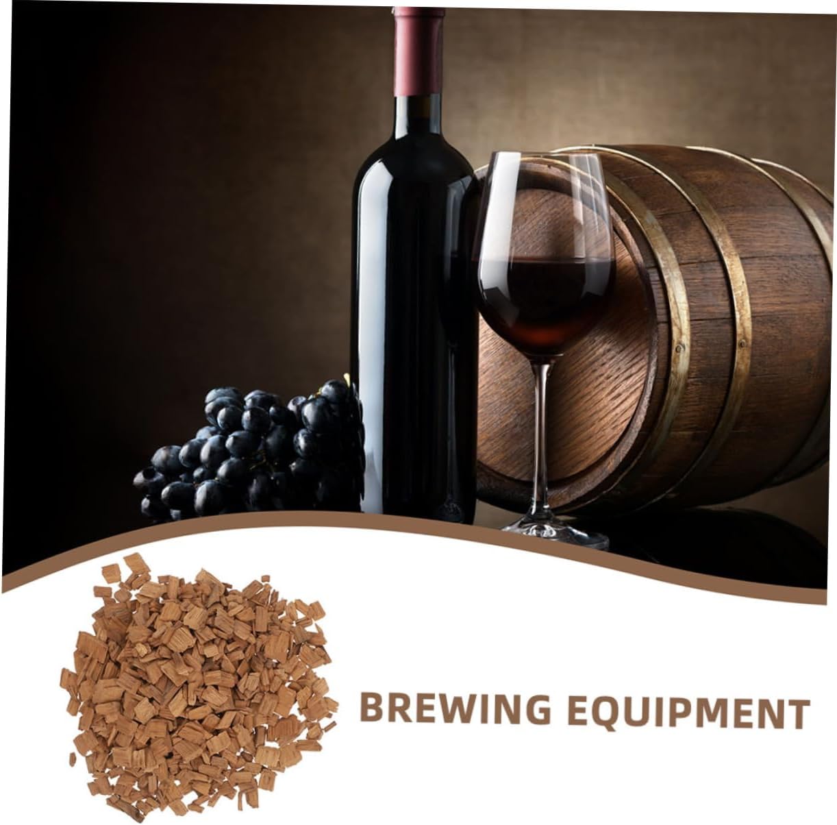 Garneck Enhance Wine Aroma Taste French Oak Brewing Chips Reusable Home Brewing Supplies for Diy Winemaking