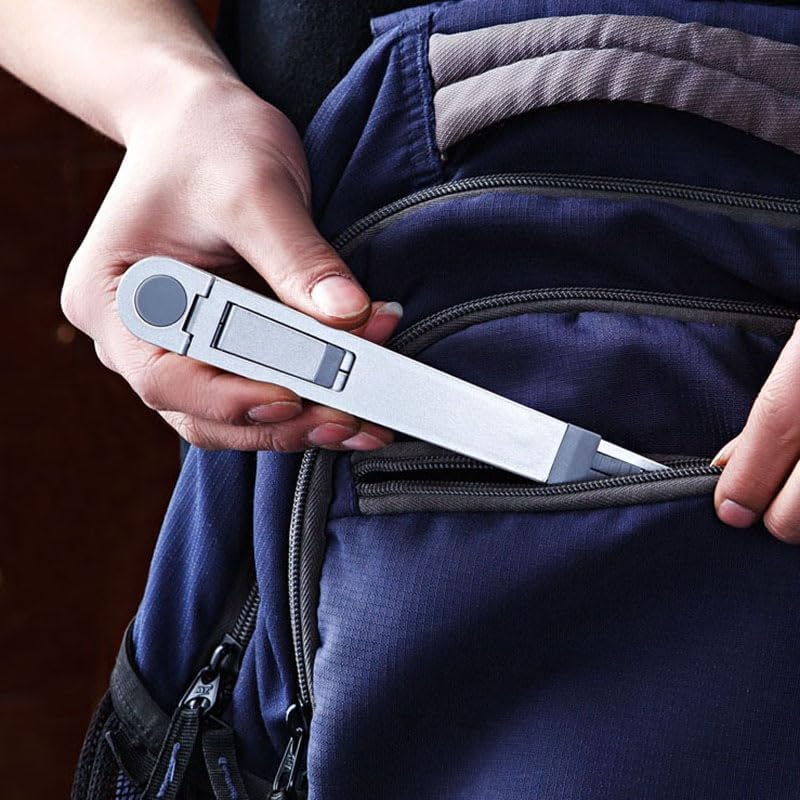 Material de aleación de metal, soporte universal para teléfono celular, soporte para escritorio, compatible con todos los teléfonos móviles, iPhone,