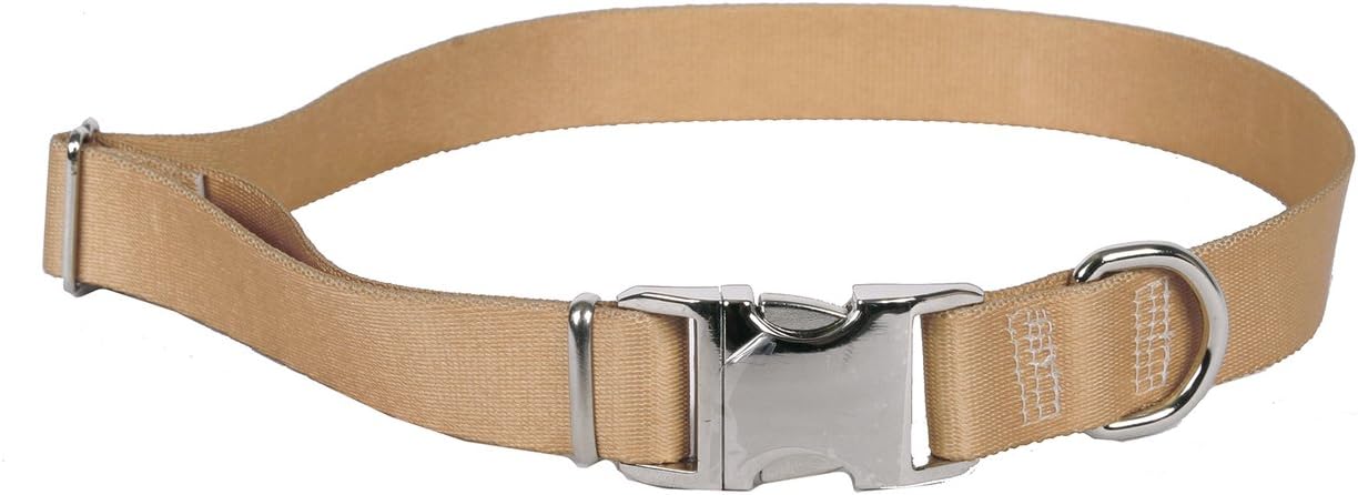 Yellow Dog Design Sterling Solid Salmon Collar, Medium 14" - 20" (1" Wide)
