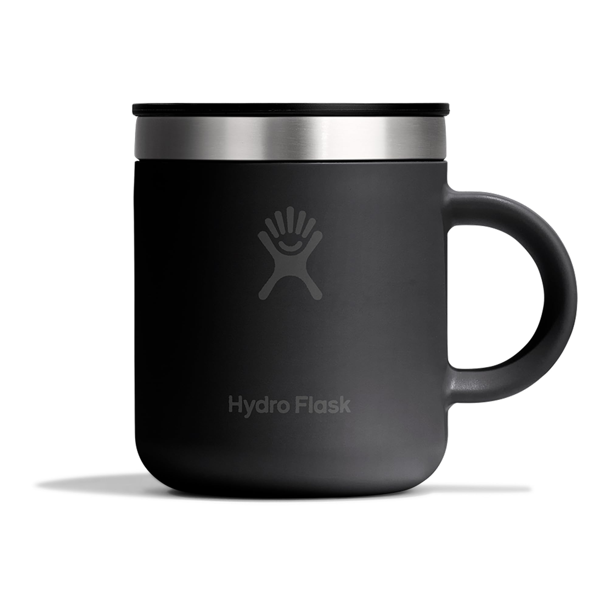 Hydro Flask – Mug Coffee 177 ml (6 oz) – Insulated Stainless Steel with Closeable Splash-Resistant Lid – Keeps Drinks Cold 24 Hrs & Hot 12 Hrs – Black