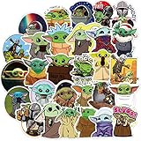 Star Wars Baby Yoda Stickers for Water Bottles,50 PCS Vinyl Stickers Decal for Laptop Skateboard Water Bottle Phone Car Bicycle Luggage Guitar Computer