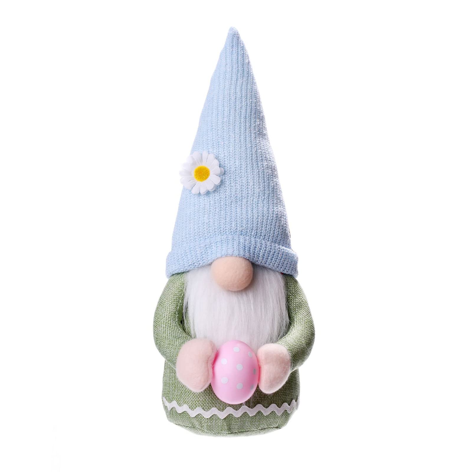 Vdaxvme Rudolf Tomte Plush Doll with Egg, Easter Gifts, Scandinavian Tomte, Rudolf Decoration, Outdoor Decorations, Wooden Crafts, Eggs, Rabbit to Wreath for Tree