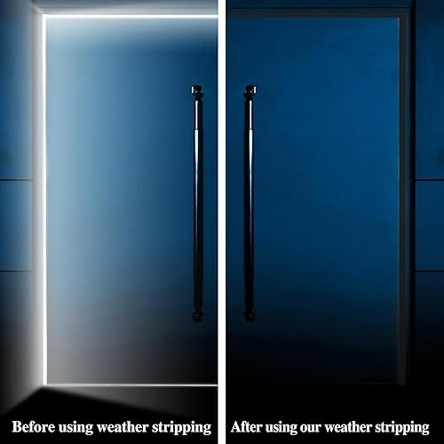Miniatura 3 de Burlete negro para puerta, resistente al polvo, a prueba de sonido, 40 pies para puertas y ventanas, reemplazo de marcos en forma de V, ranuras para