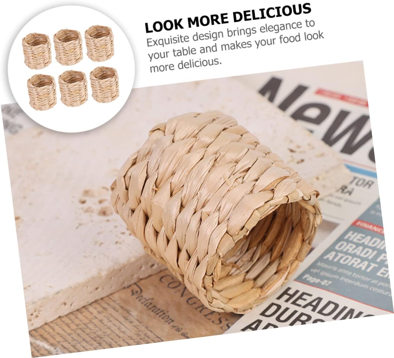 18pcs Elegant Napkin Buckle Ornaments Napkin Ring Decors for Hotel Restaurant