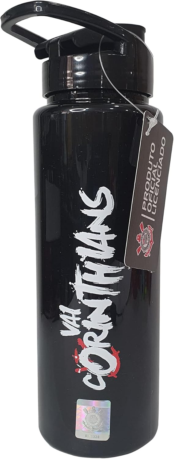 Squeeze Do Corinthians Garrafa de plástico 750ml Licenciado e Oficial Presente Corinthiano - Corinthians Licensed Squeeze Bottle