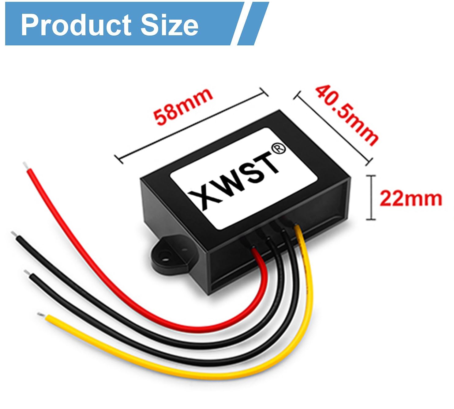 48V 12V Wandler DC Spannungswandler 36V/48V auf 12V 5A 60W Auto Netzteil Wandler Konverter Transformator Trafo Adapter Breit Eingang für Auto Motor LKW PKW Kfz Boot