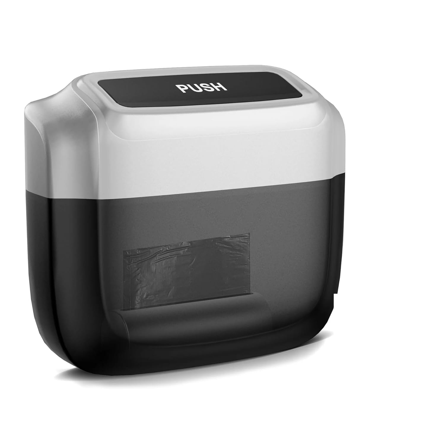 Fit for Car Trash Can Hanging Car Storage Box ABS Side Door Trash Can Integrated Built-in Trash Bag Parts Interior Accessories(Silver)