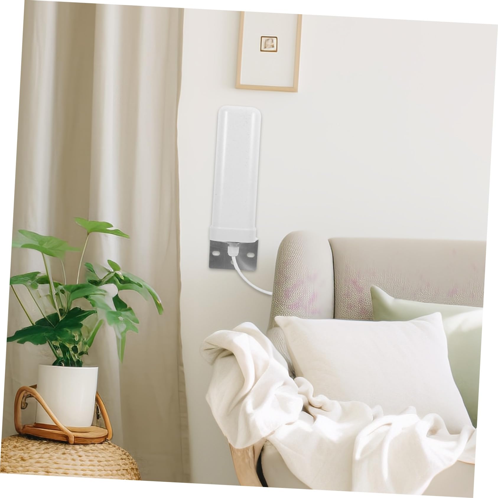 Angoily Antenne Omnidirectionnelle Extérieure Full Bande pour Routeur Modem Amplificateur Signal Stable Installation Facile et Usage Intérieur Extérieur