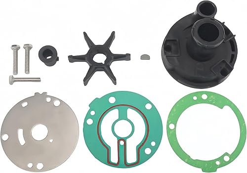 Miniatura 12 de 6N0-W0078 Kit de impulsor de bomba de agua para Yamaha fueraborda 2 tiempos de 6 8 HP 6G1-W0078-00-00 6G1-W0078-A1-00 Sierra 18-3460