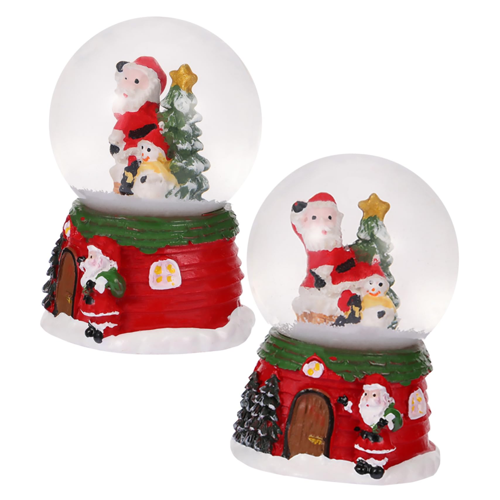 Bolas de nieve navideñas mágicas para decorar el escritorio de niños y niñas