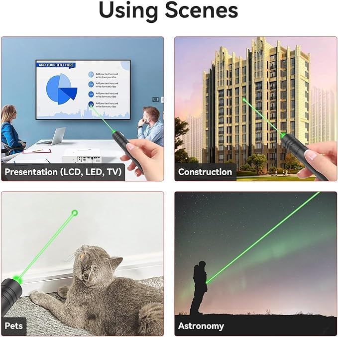 NextTech Latest 2026 High-Power Laser Pointer - USB Rechargeable, 5000m Long-Range Beam - Smart Laser Pen for Presentations, Stargazing & Outdoor Use 2