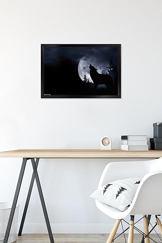 Miniatura 9 de Trends International Wolf - Póster de pared Howl, 22.375 x 34 pulgadas, versión con marco negro