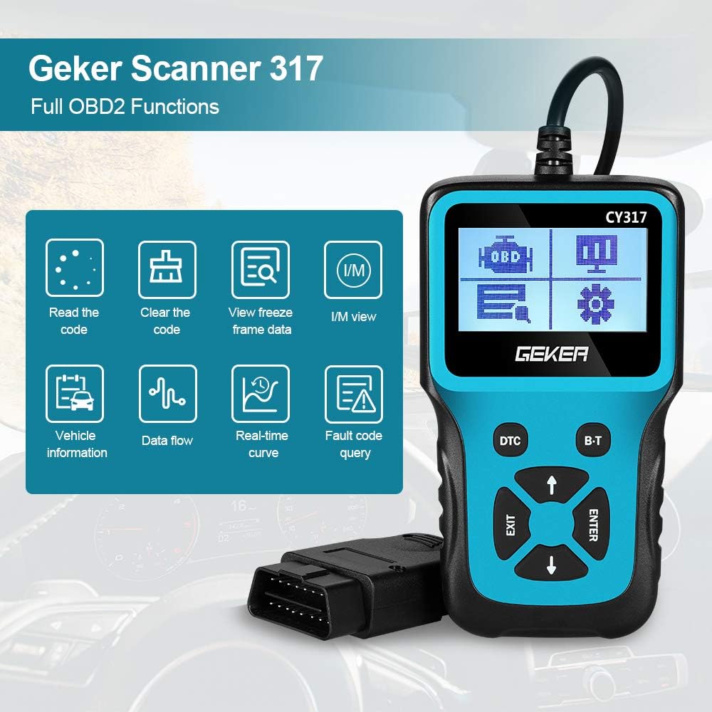 Buy Geker Obd2 Scanner For Car V317 Universal Automotive Engine Fault Code Reader Obd Ii Code Readers Scan Tools Car Diagnostic Scan Tool For All Obd Ii Protocol Cars Since 1996