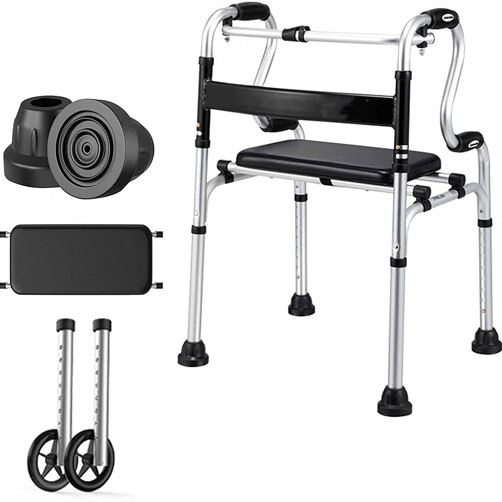 Déambulateur pour personnes âgées handicapées avec support de marche auxiliaire