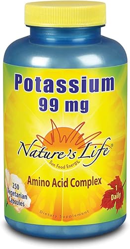 Nature's Life Potasio, 99 mg, 250 unidades