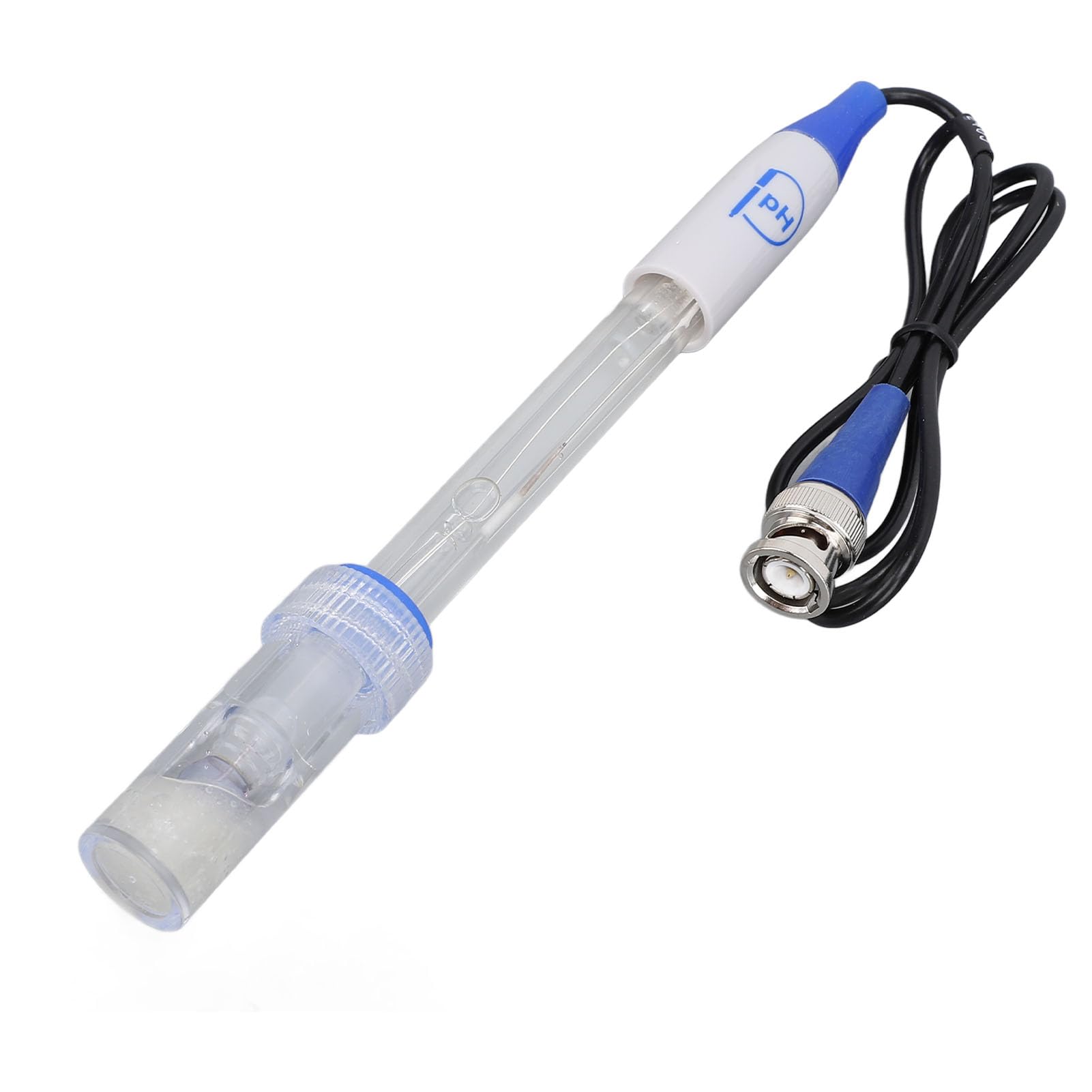 Electrodo de pH 0-14, Sonda BNC, Respuesta Rápida para Laboratorio