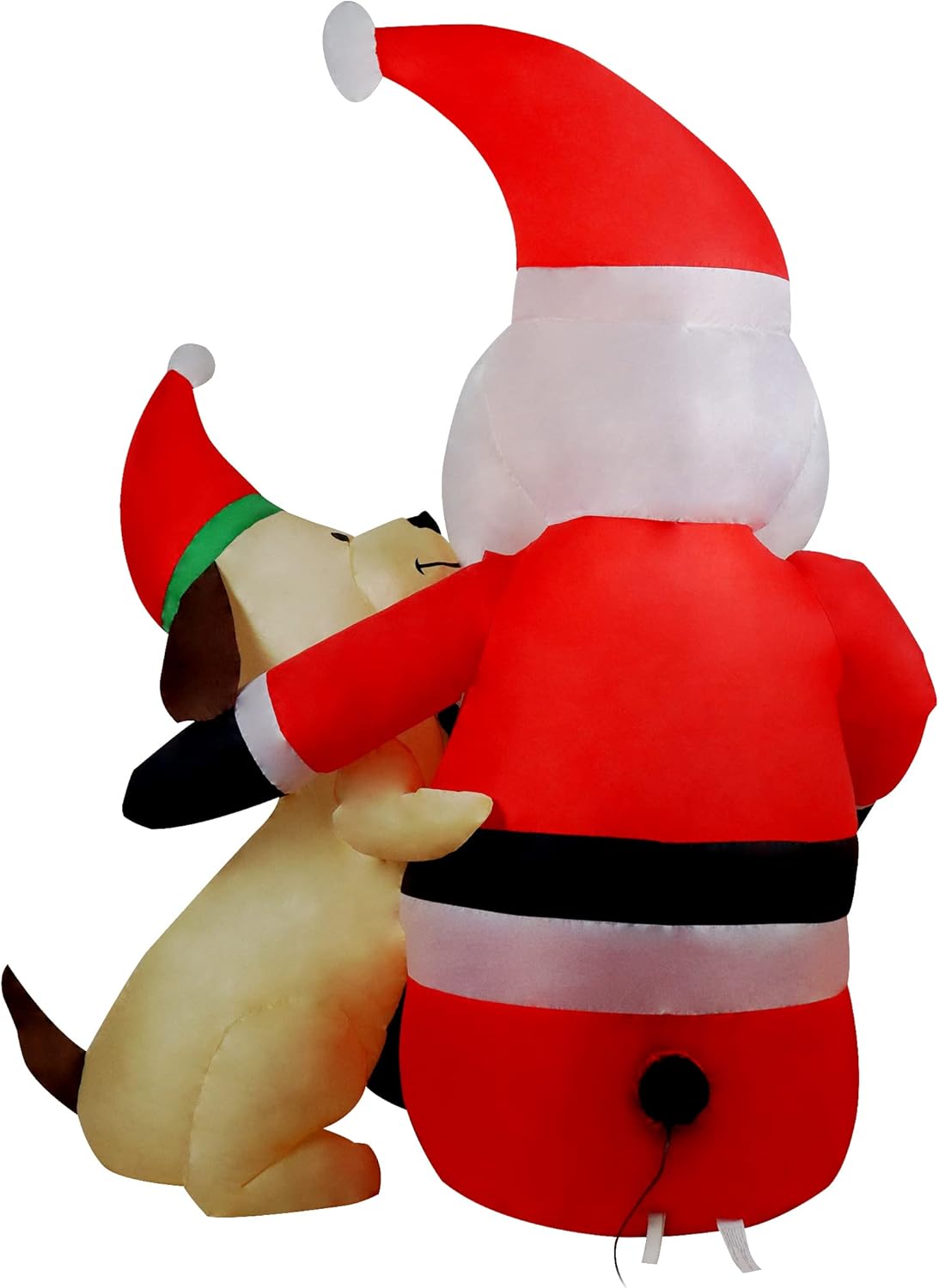 5 ft Christmas Inflatable Santa Claus and Dog - Yard Decoration Christmas Inflatables