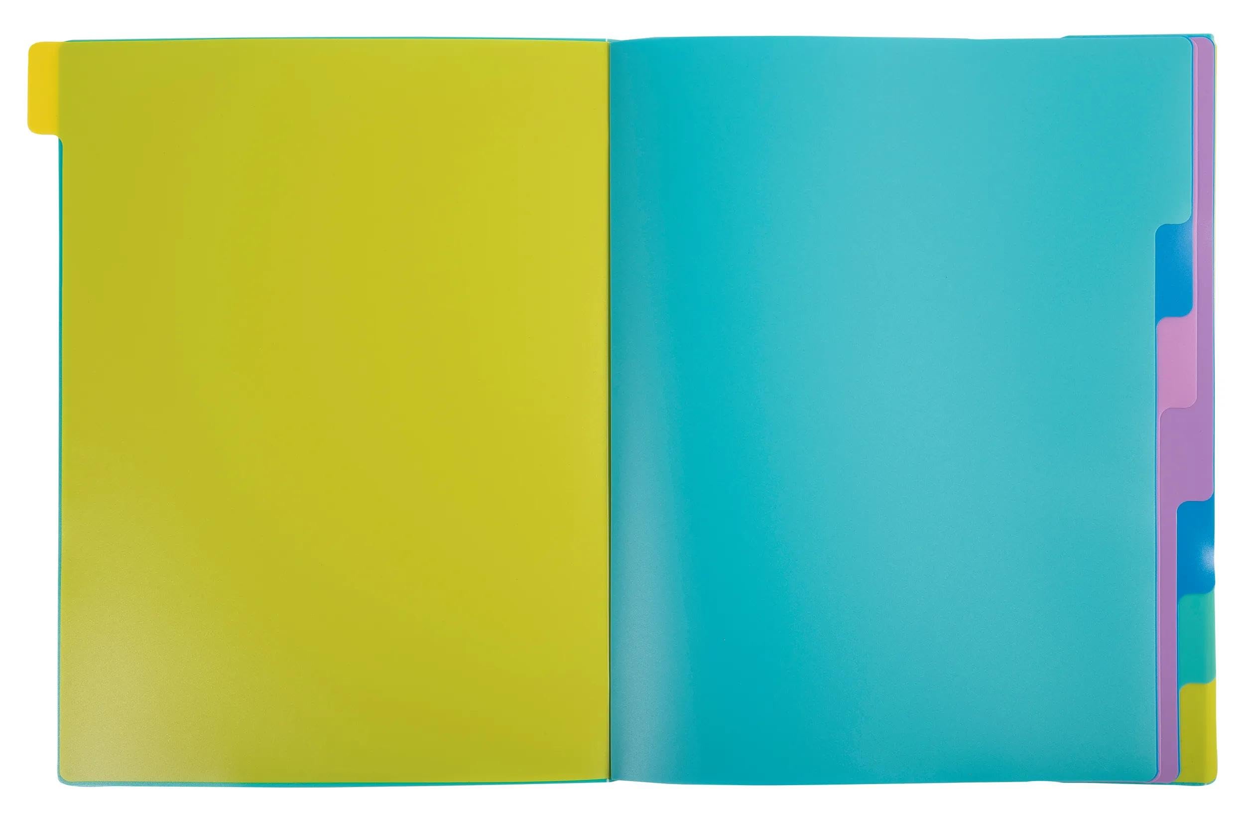 Exacompta - Ref. 56193E Forever Young - Caja de 8 clasificadores, 3 solapas con gomas - cubierta e interior de polipropileno reciclado - 8 compartimentos - dim 25 x 32 cm - para tamaño A4 - turquesa