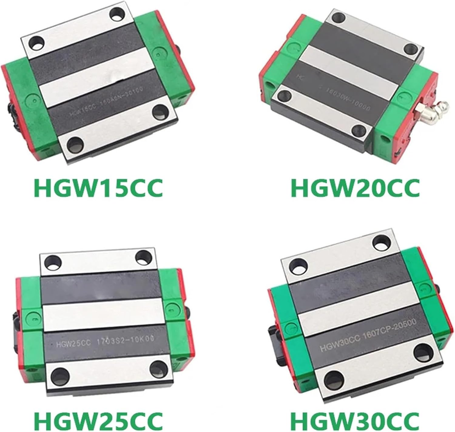 HGH15CA HGW15CC HGH20CA HGW20CC HGH25CA HGW25CC HGH30CA HGW30CC Flange Slide Block Carriage 1Pcs(HGW15CC)