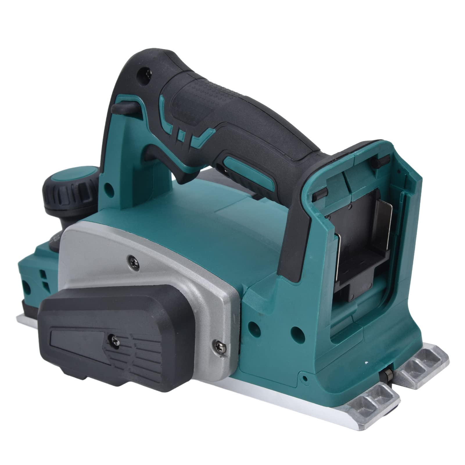 Cepilladora Eléctrica Cepilladora de Madera Inalámbrica de 82 Mm, Nailon PA6 de Acero Inoxidable, 21 V, 800 W, 15000 Rpm, Profundidad Ajustable de 0 a 2 Mm, para Carpintería, Reparación del