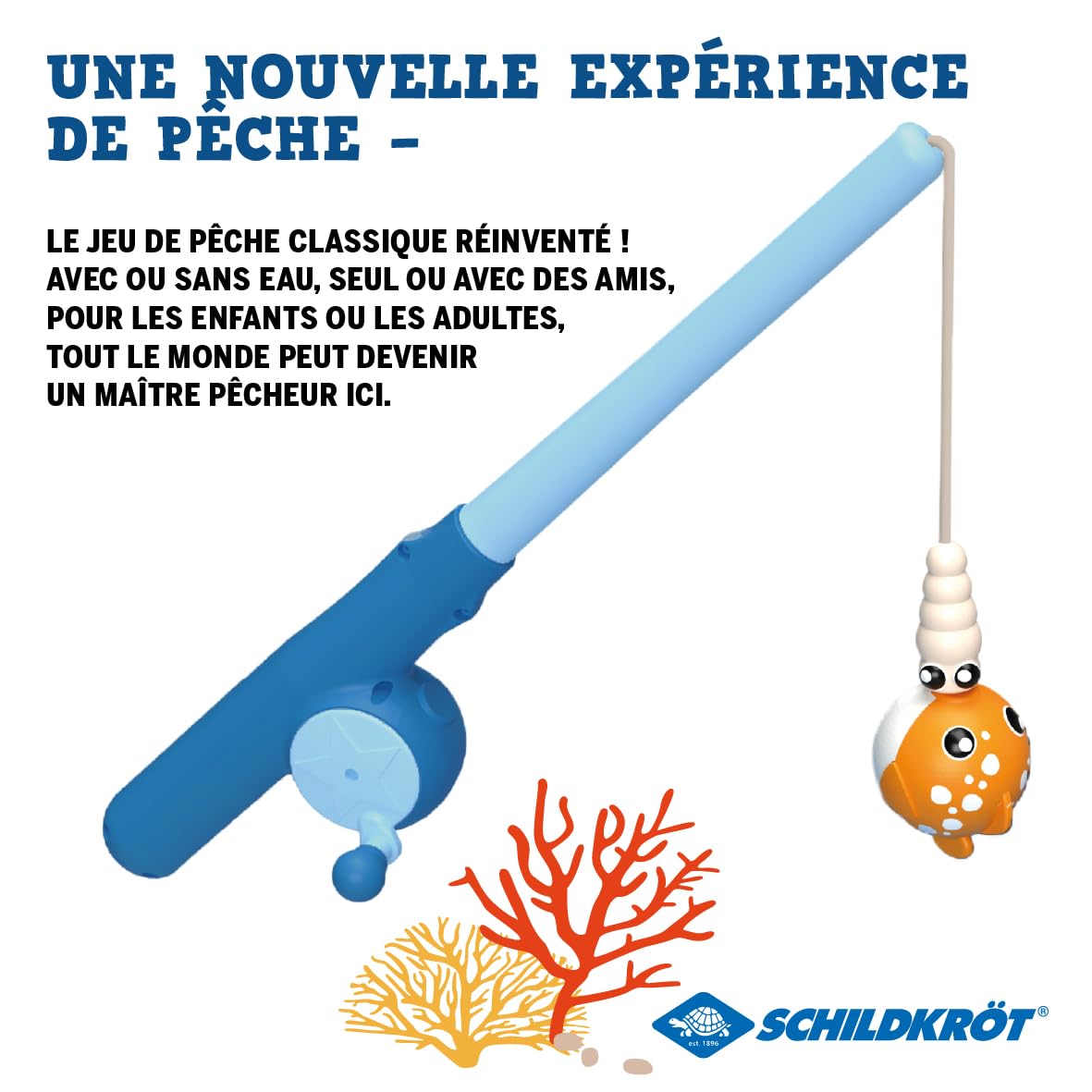 Schildkröt Jeu de Pêche Magnétique | pour Intérieur et Extérieur | Canne Télescopique Incluse | Jouet Éducatif et Amusant | Développement de la Coordination | À Partir de 3 Ans