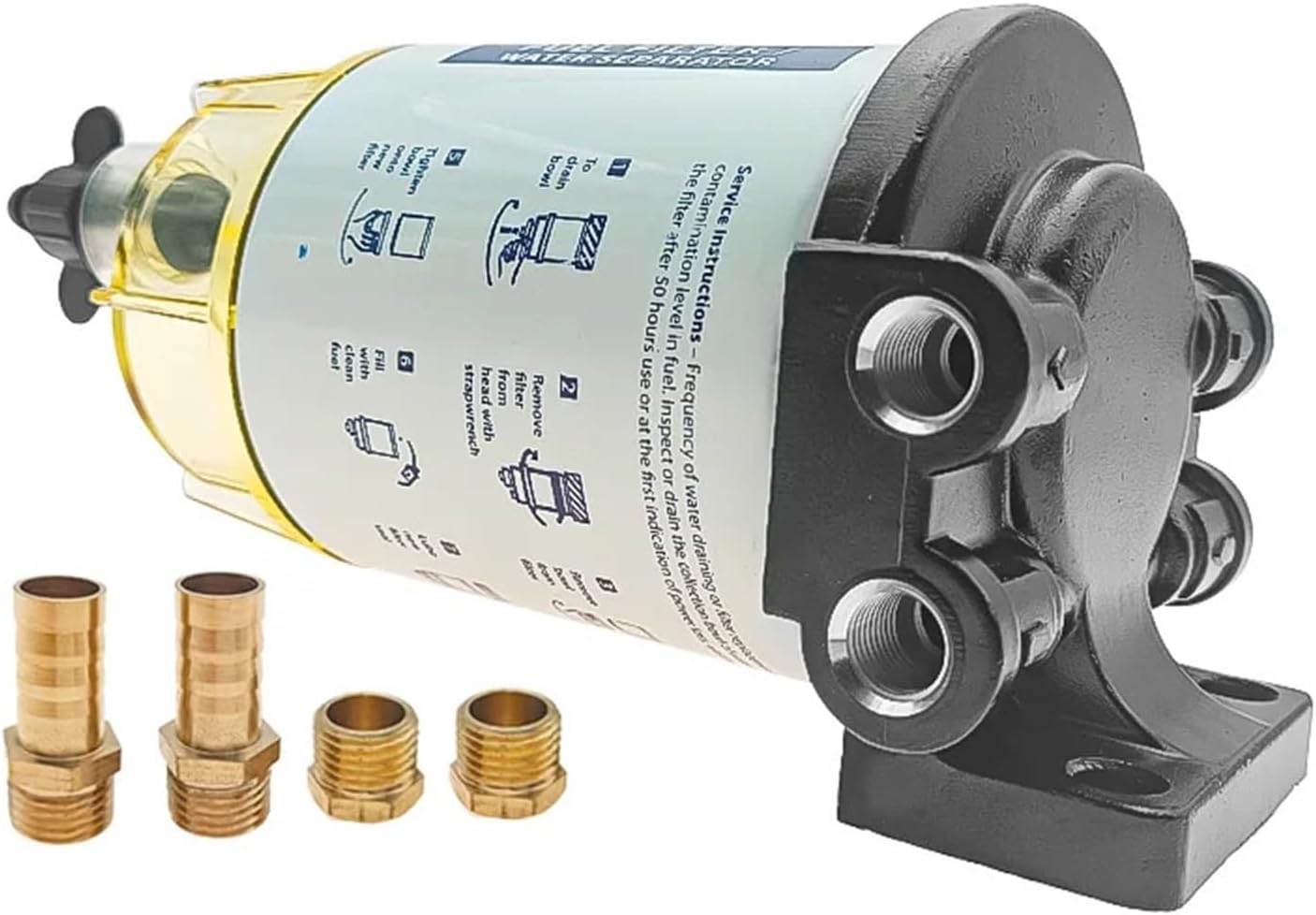 S3213 Fuel Filter Water Separator Assembly Outboard For Quicksilver OMC Engine boat 10 Filter Kit(FILTER)