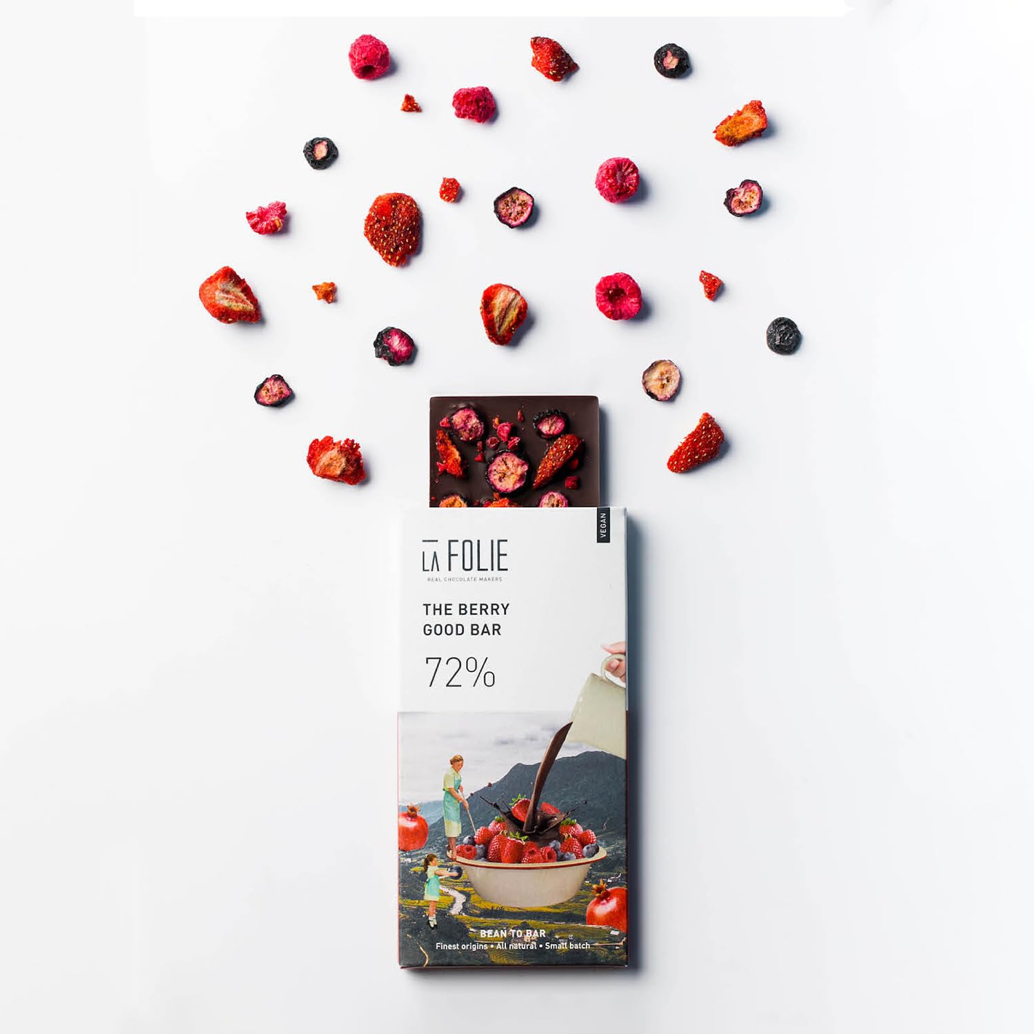 La Folie Real Chocolate Makers The Berry Good Bar 72% Chocolate Bar 60gm (B0D5D6N6KF) Amazon Price History, Amazon Price Tracker