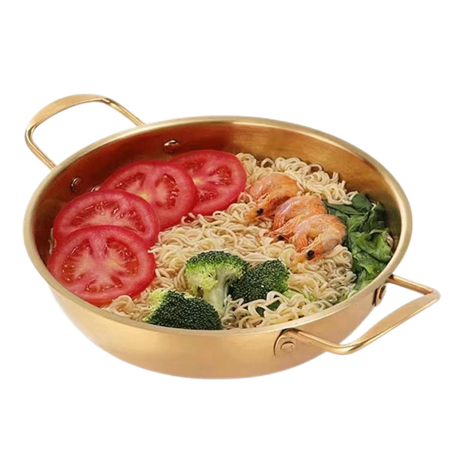 Olla para pasta de acero inoxidable, olla coreana, olla de 7 tamaños, olla de pasta, ollas pequeñas para sopa, postre, ensalada, plato, cena, tortilla, paellera, para el hogar, cocina, restaurante