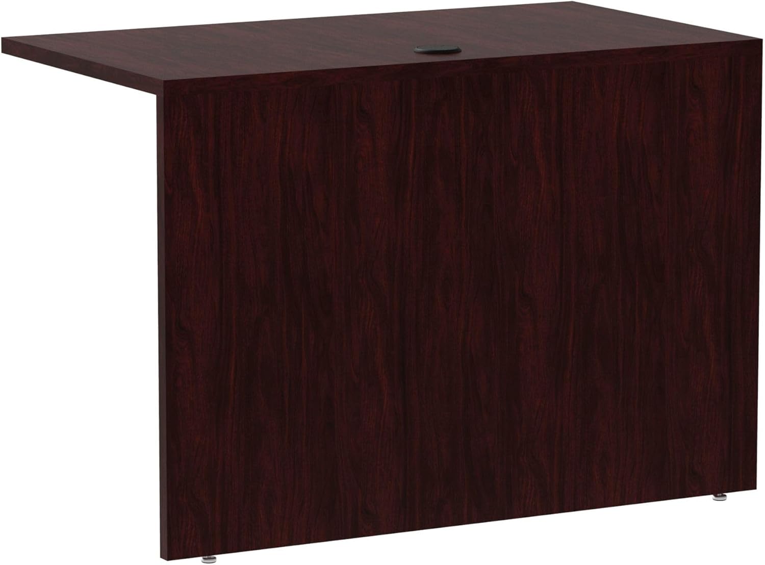Alera Valencia Series Reversible Return/Bridge Shell, 42 x 23-5/8-Inch, Mahogany