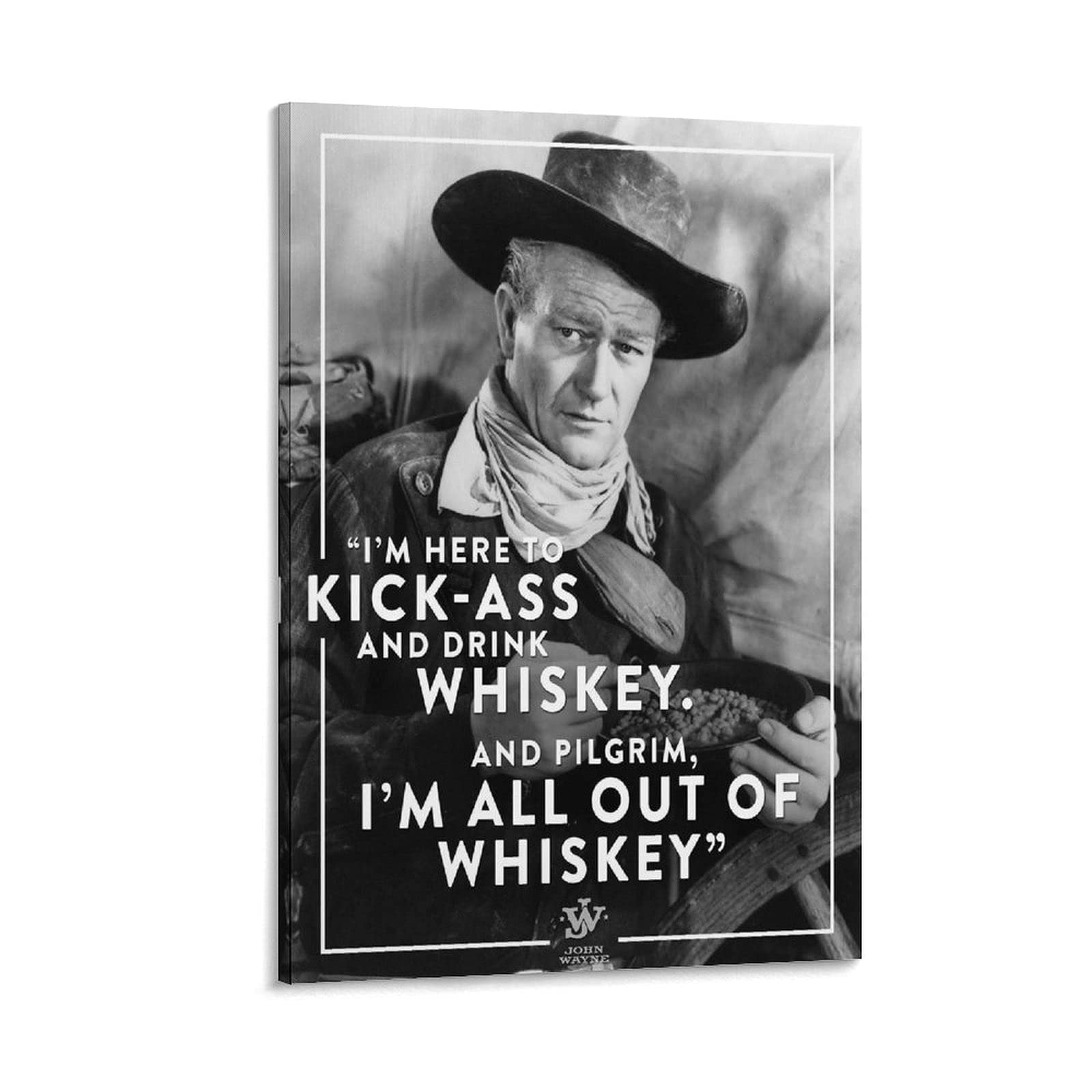 John Wayne filmposter poster muurkunst canvas esthetische muziek