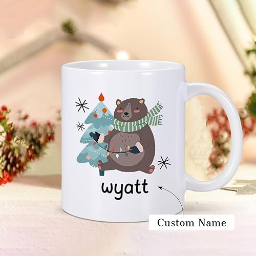 Miniatura 2 de Tazas de café de Navidad para niños, taza de Navidad con nombre personalizado, regalos de Navidad para niños y niñas, regalos de fiesta de Navidad,