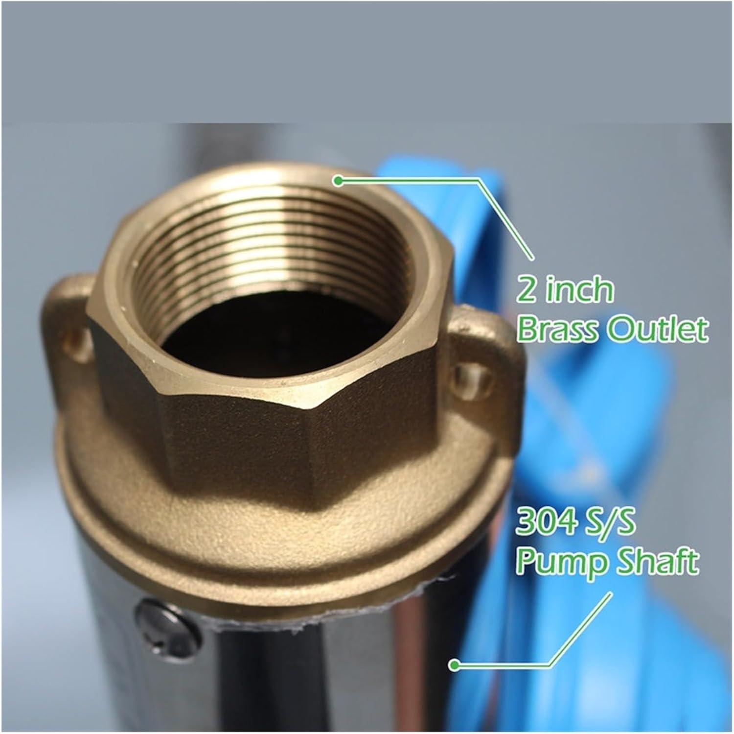 Pump Brass Outlet and Shaft