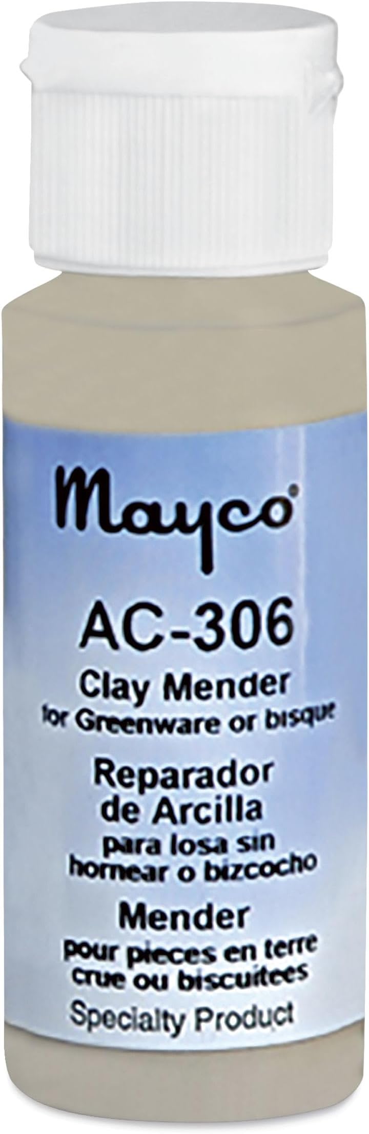 AC306 Clay Mender Bisque Fix for Ceramic Clay or Bisque, 2 oz Bottle