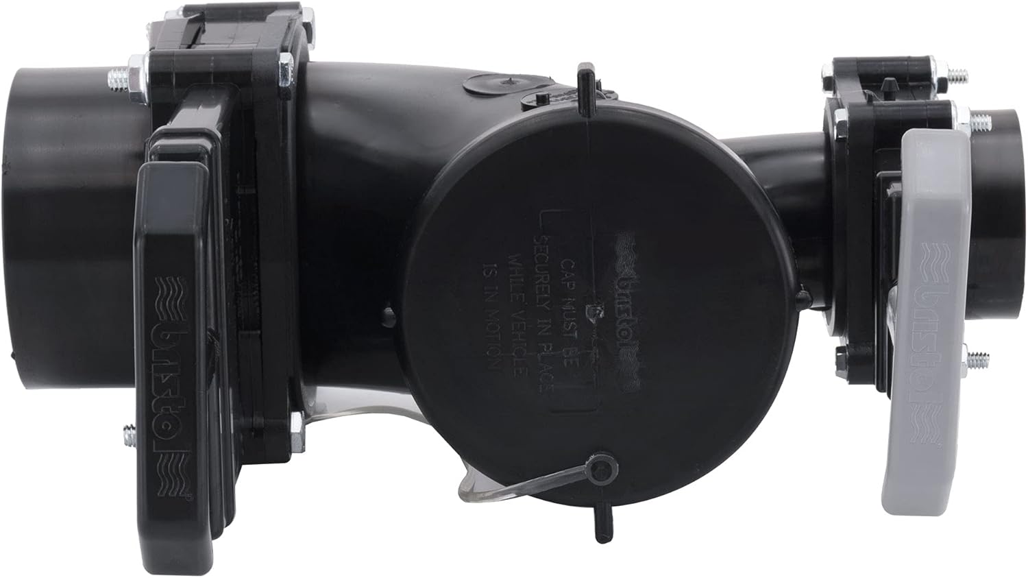 RecPro Lasalle Bristol Double Waste Valve Elbow 3" Spigot x 1-1/2" Hub for RVs, Campers, and Trailers