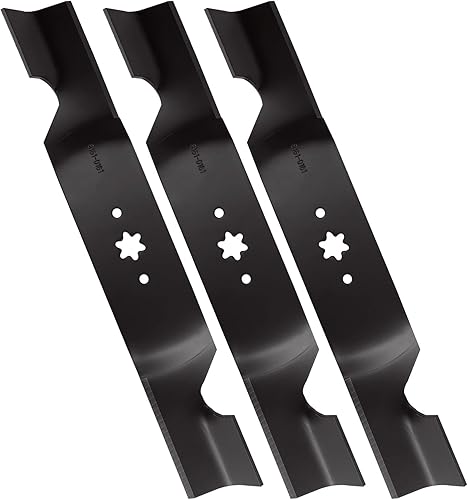 Miniatura 6 de ILONPA Cuchillas de elevación para Cub Cadet MTD Troy Bilt 742-0679 942-0679 19A40002 19A40002 19A70008 19A70034 RZT54 con cubiertas de cortacésped