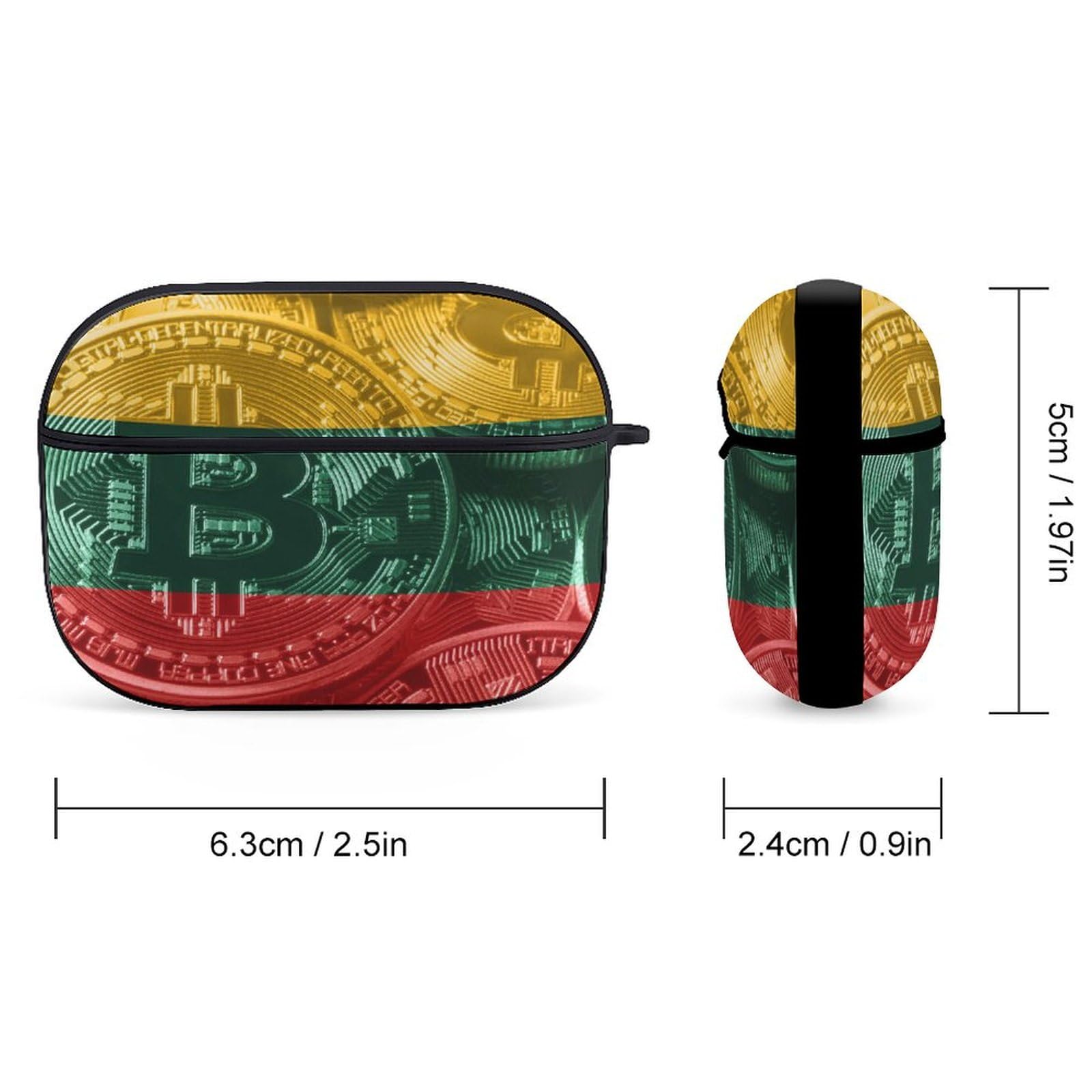 Amazon.com: Lituania Flag Bitcoin - Funda para Airpods Pro (2ª/1ª  generación) con llavero, funda protectora completa a prueba de golpes,  funda rígida de policarbonato compatible con carga inalámbrica : Electrónica