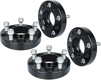 IRONTEK 25mm 5x114.3mm Hubcentric Spacers (70.5mm Bore, 1/2" x20 Studs) 1in 5x4.5 to 5x4.5 Wheel Spacers Adapter FITS Ford Explorer Mustang Ranger Crown Victoria, Lincoln Mark VII, Mazda B2500 B3000
