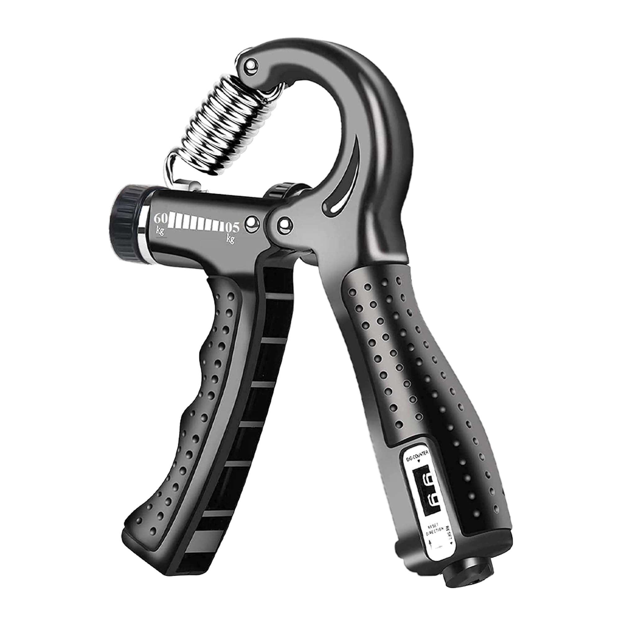 HealthHike Adjustable Hand Grip Strengthener with Counter for Men & Women for Gym Workout Hand Exercise Equipment to Use in Home for Forearm Exercise, Finger Exercise Power Gripper - 60kg