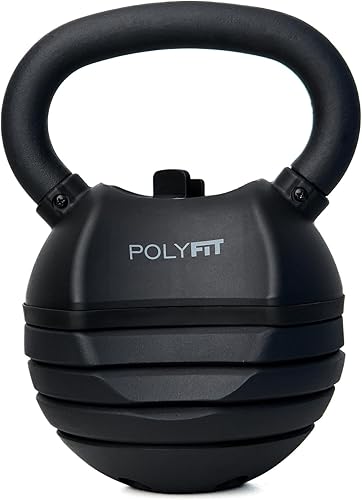 Polyfit Juego de pesas rusas ajustables 304050 libras Pesas rusas para gimnasio en casa