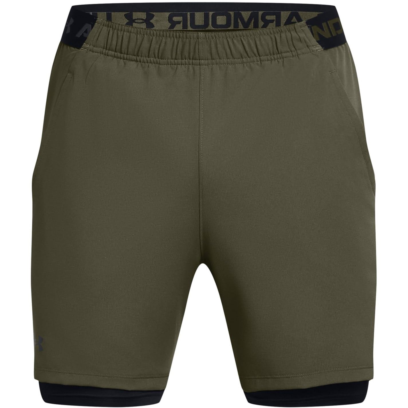Under Armour Short Vanish Woven 2in1 Kaki/Noir XL