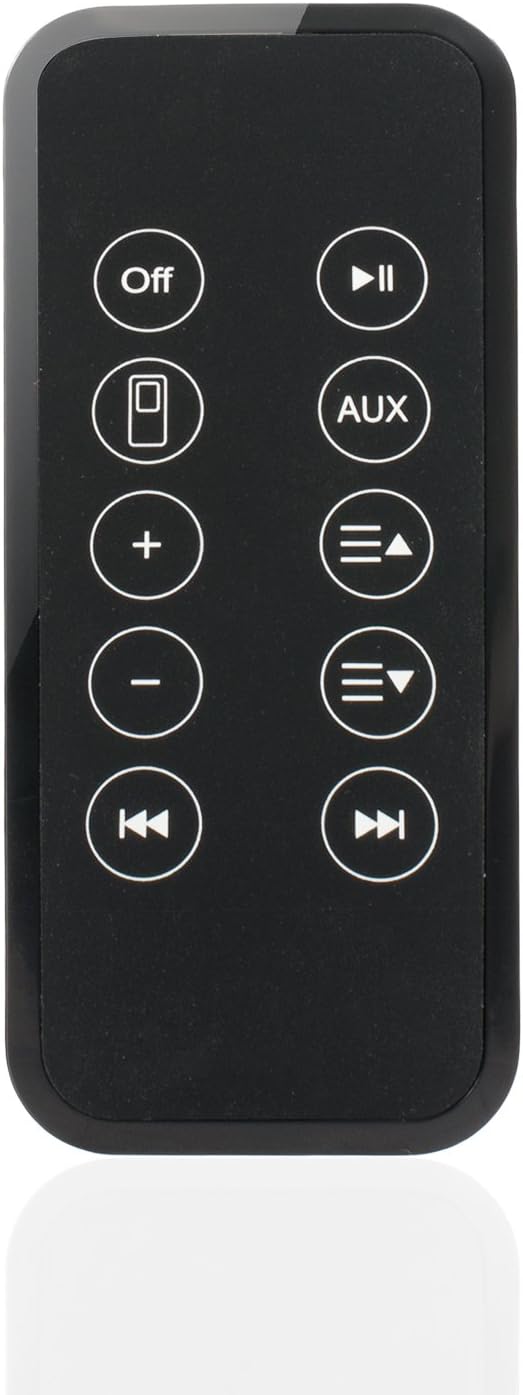 Remote Control for Bose SoundDock Series 2 3 II III Portable SoundDock 10 Digital Music System 310100-0100 Speaker with CR2025 Battery Silicone Button Remote Control