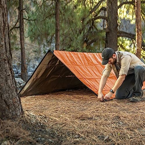 Arcturus XL Survival Tarp - Insulated Reflective Thermal Camping Tarp - 8.5' x 12' (Orange) by Arcturus - Used condition - Image 2