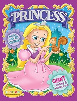 Toy Bendon Princess 224 Page Giant Coloring & Activity Book Including 30 Stickers Book