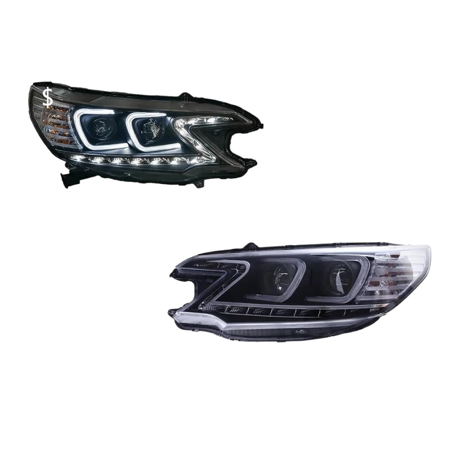 Faros delanteros Honda CRV 2012 luces antiniebla DRL intermitentes y kit de freno plug and play 7