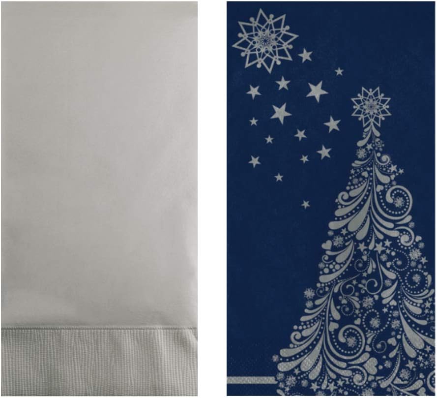 Disposable Holiday Guest Towels Paper Napkins for Bathroom, Set of 2 Packages of 16